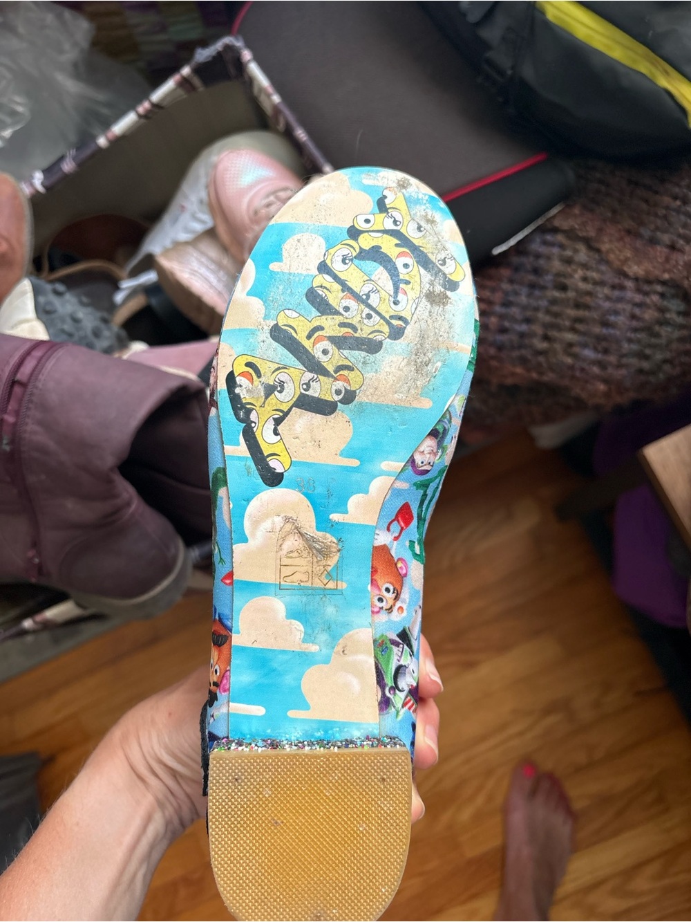 Irregular Choice Toy Story Character Flats in Blue, Brown & Purple - Picture 4 of 7